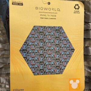 Bioworld Disney Stitch Umbrella- Blue & Purple with Pink Accents